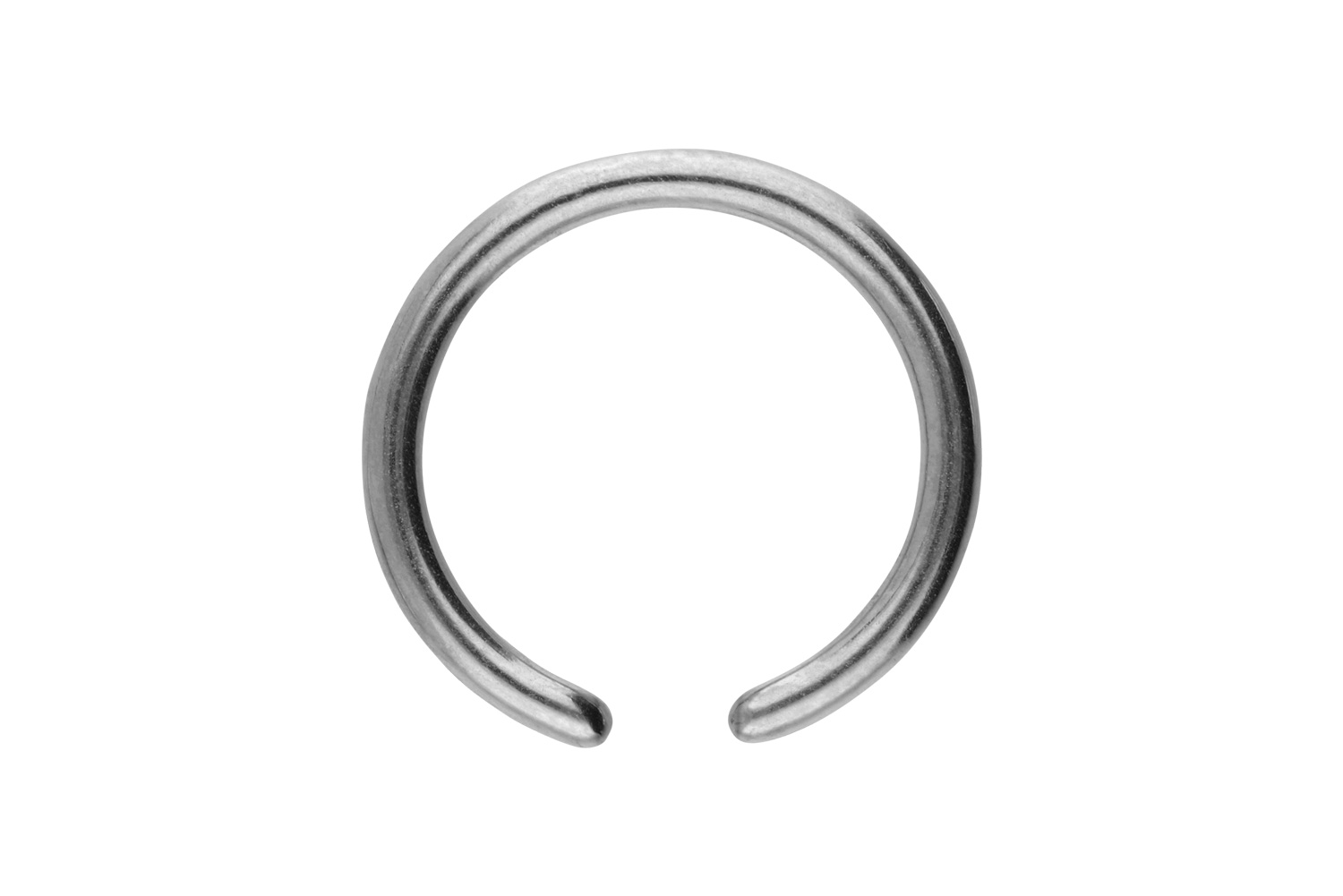 Titan Klemmkugelring Piercing ohne Kugel